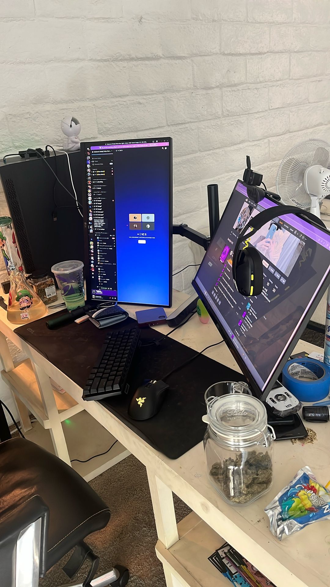 Dual Monitor Setup W/ Monitors