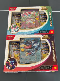 2 for $100 or $55 each - Pokemon 30th Celebration EX Box Sylveon Greninja