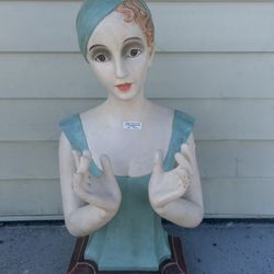 Vintage Art Deco Lady Bust /Mannequin