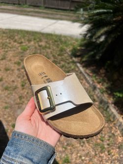 Birkenstock Catalina Cushion Buckle Graceful Pearl White W 6