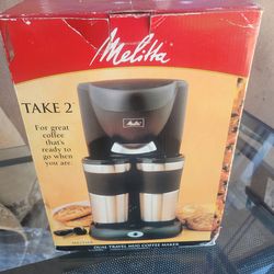Coffee maker makes 2 cups of coffee NEW