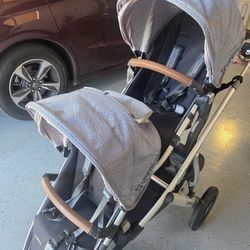 Uppababy Vista Stroller System + Rumble Seat (Henry blue)