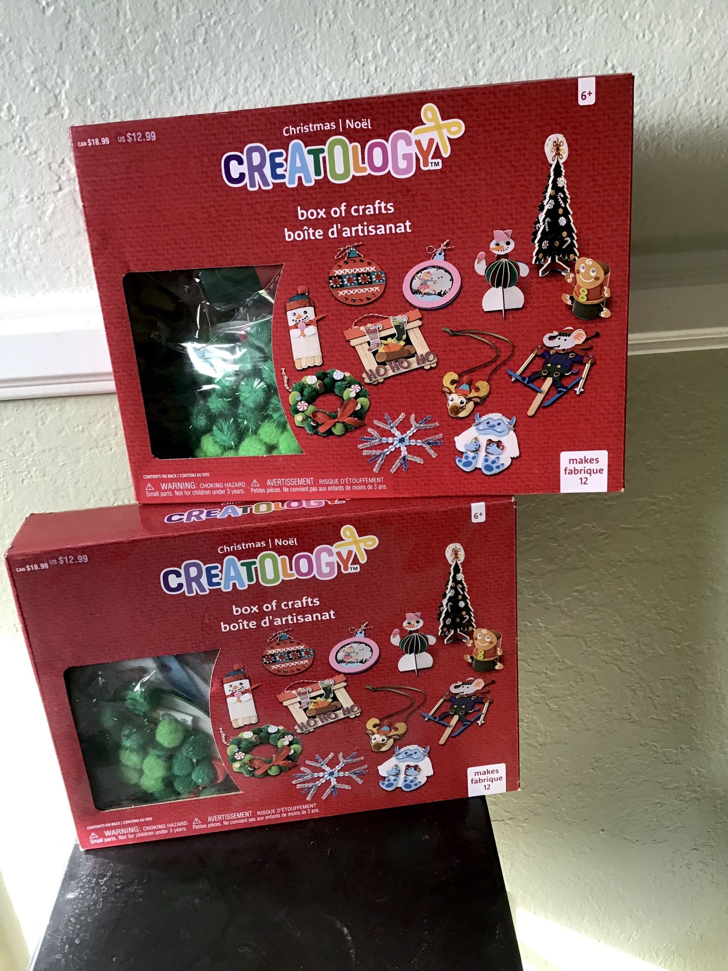 NEW! 2 Kid’s Christmas Ornament Craft Kits