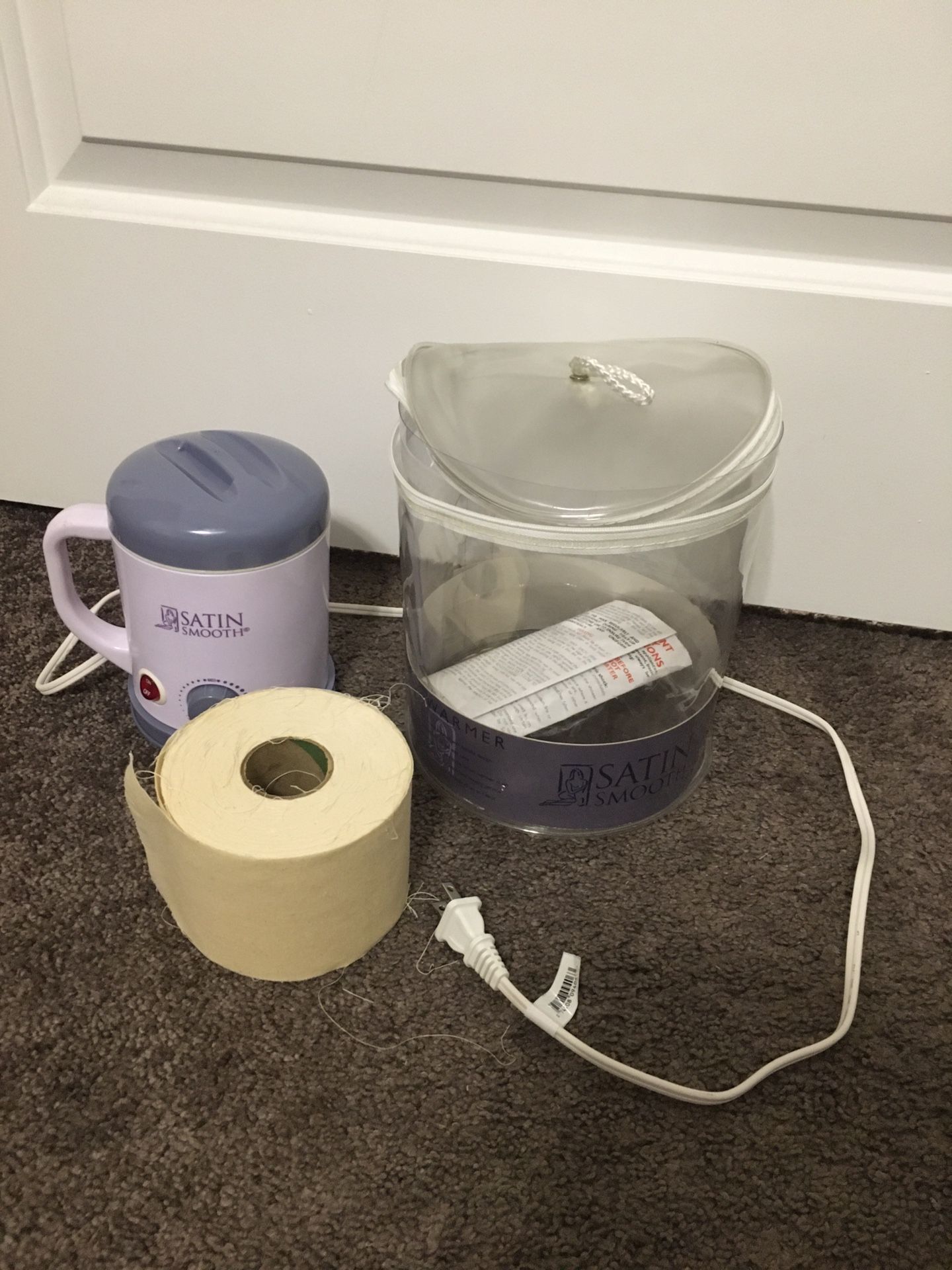 Satin Smooth Wax Warmer And Wax Strip Roll