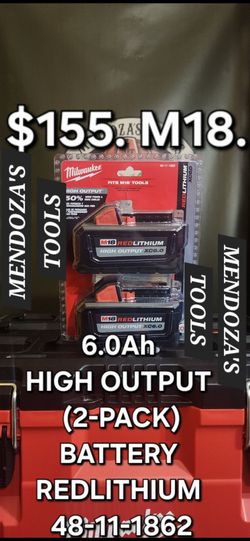 Milwaukee M18 Batería 6.0Ah High Output 2-Pack 🔋
