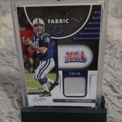 Panini 2022 Absolute Peyton Manning Championship Fabric Memorabilia CF-5 XLIV