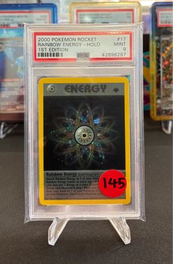 Rainbow Energy - 1st Edition Holo 17/82 -PSA 9
