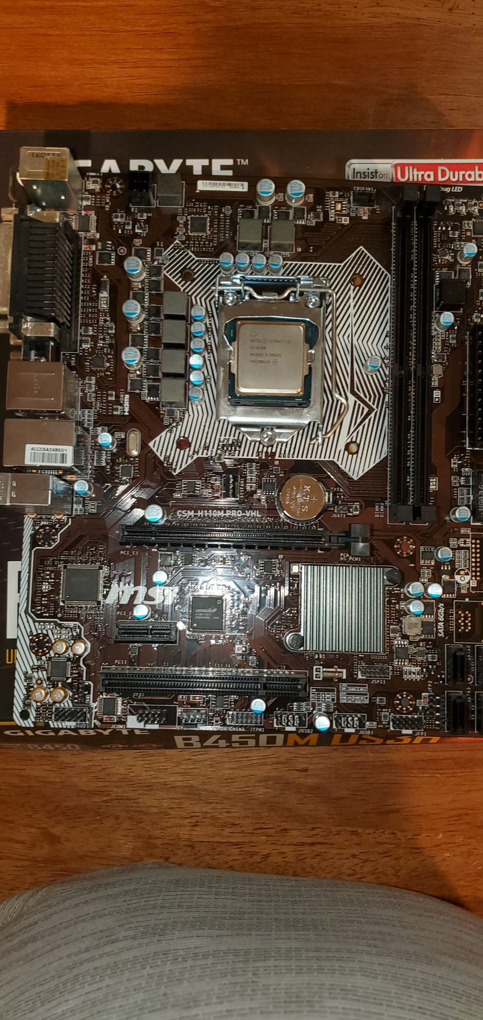 I3 6100/ msi motherboard