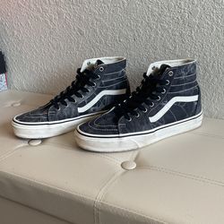 Vans Washed Denim Sk8 Hi Size 10