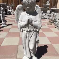 New Angel Made Out Of Cement Beautiful Yard Decoration 