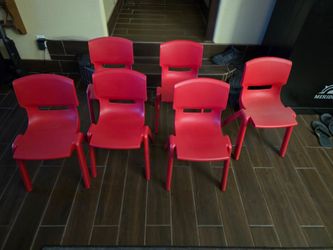 ECR4KIDS RED 14" CHAIRS
