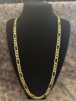 14kt Italian Figaro. solid 24inch 7mm 39.5g