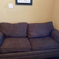 Dark Gray Loveseat - Full Size Pull Out Bed 