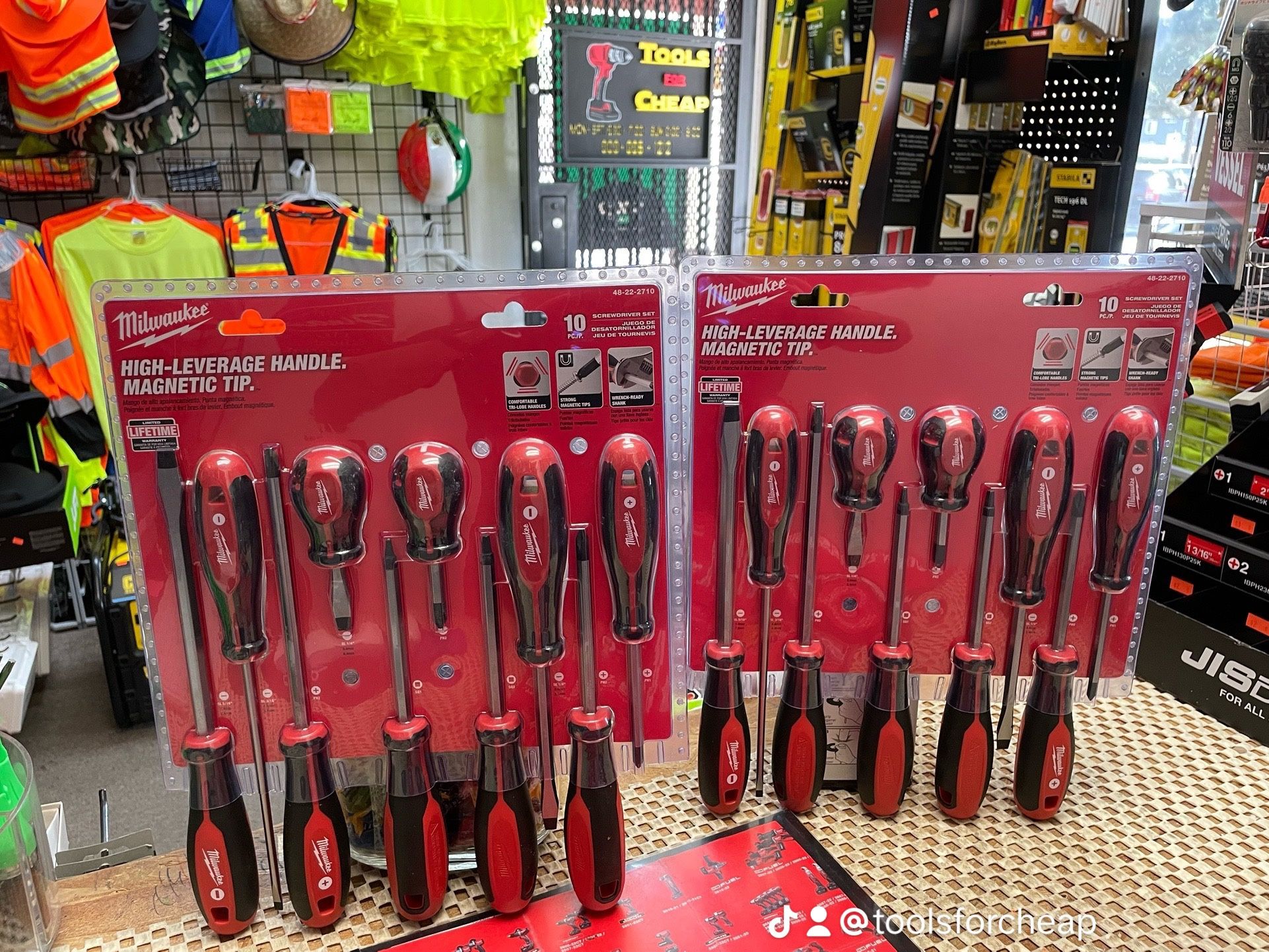 Milwaukee Combination Screwdriver Set (10-Piece) $35 EACH SET.