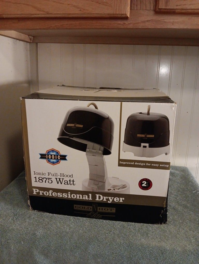 Ionic Full-Hood 1875 Watt Professional Dryer Gold N Hot Elite