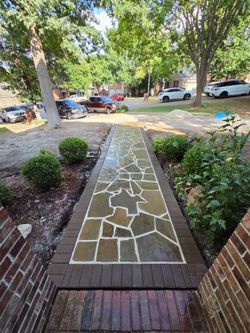 Flat stone  works
