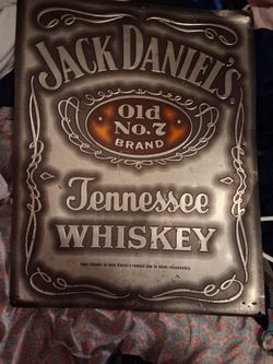 This item is an embossed mental/tin averting bar sign