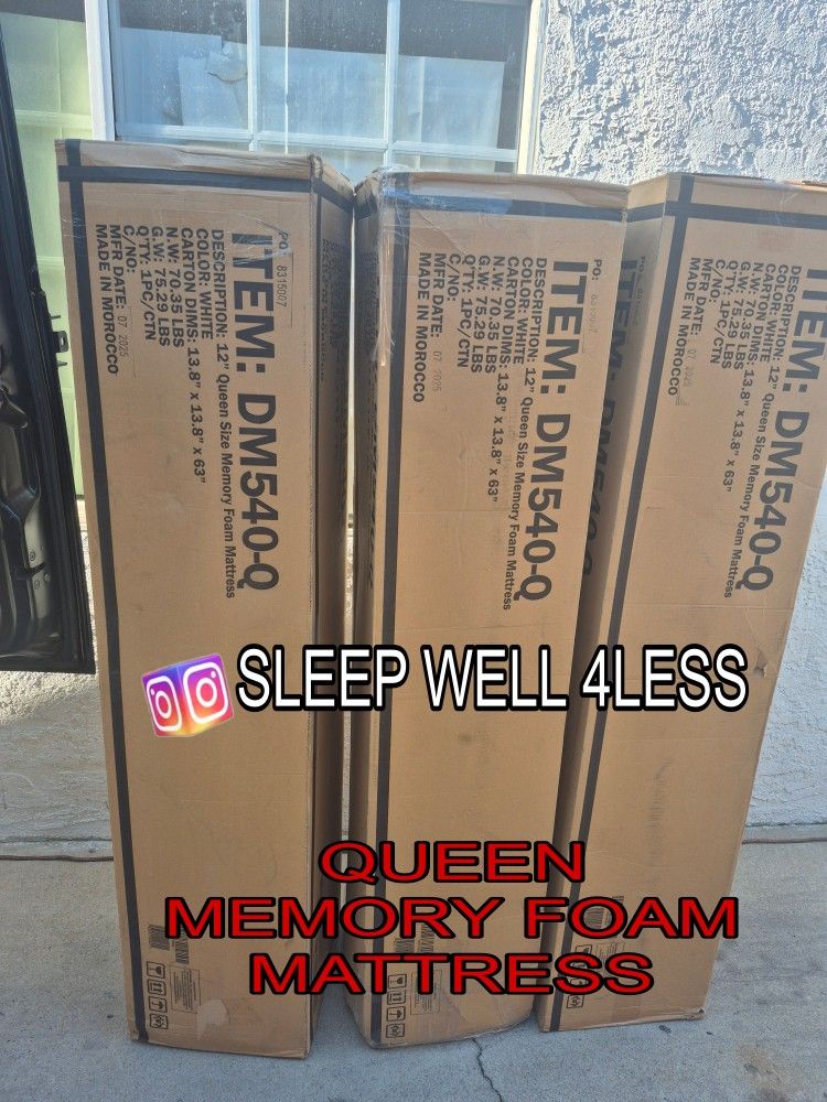 NEW QUEEN MEMORY FOAM MATTRESS