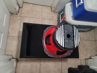 15” Orion subwoofer 2500 watts rms with double baffle ported enclosure