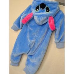 Stitch Plush Jump Suit Unisex 