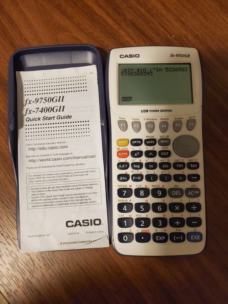 Casio fx-9750 graphic calculator