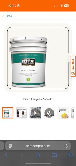 5 gallons BEHR Interior painting