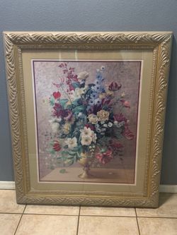 Large Flower Frame From The Home Interior Collection