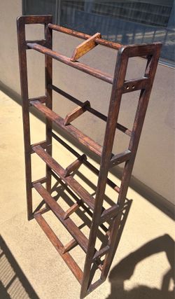 Shoe Rack (wooden) 46”x 22 1/4”x 6 1/