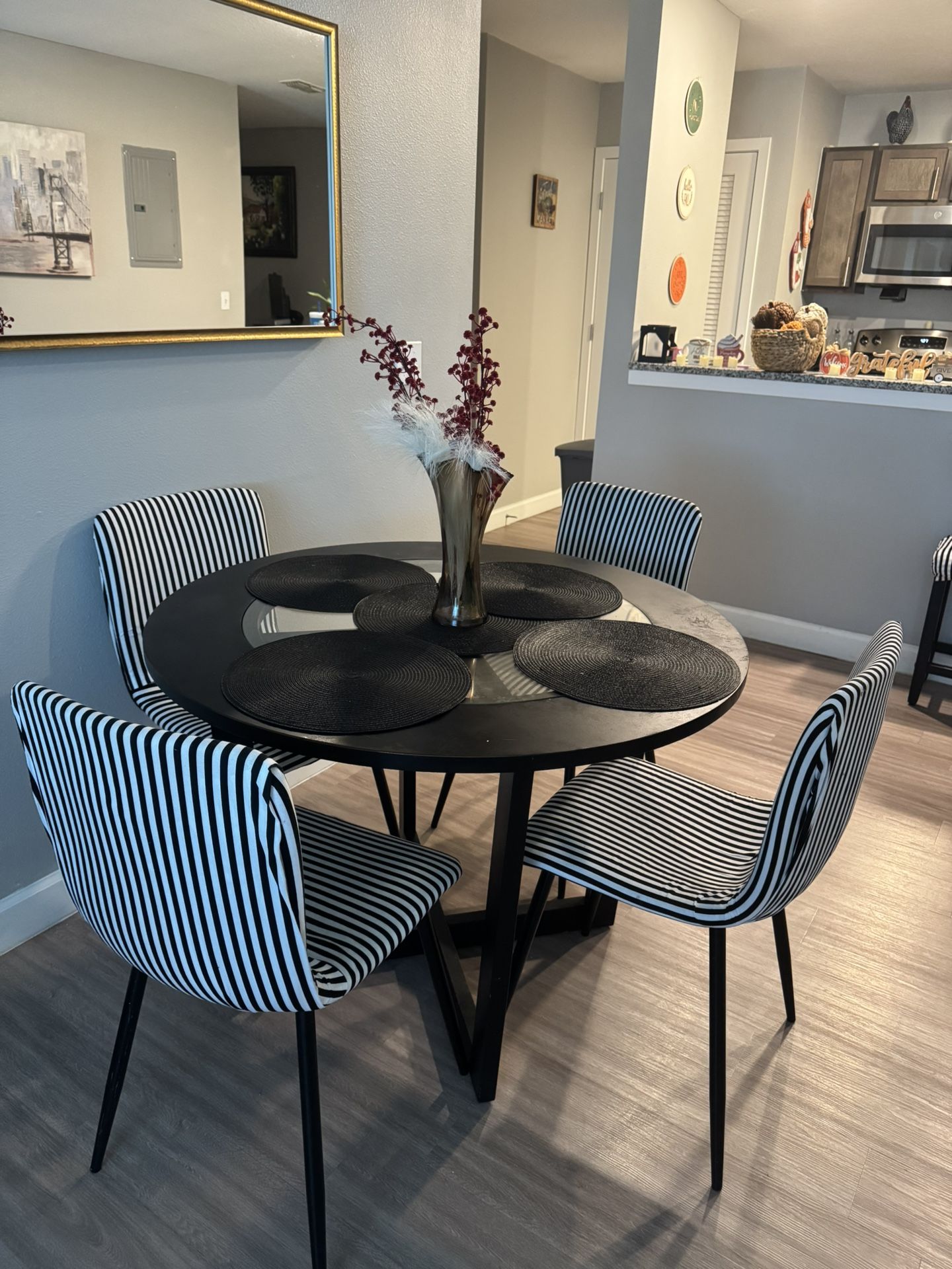 4 Chairs And Dining Table
