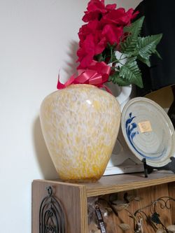 Large Orange Vase