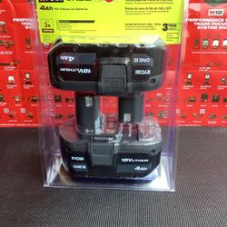 RYOBI ONE+ 18V LITHIUM-ION 4.0 AH BATTERY (2-PACK ) 