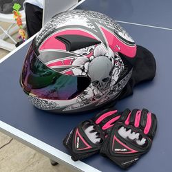 Helmet And Gloves