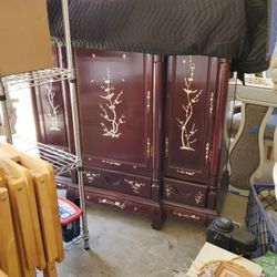 Rosewood & Mother-of-pearl Chinese Cabinet