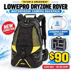Lowepro DryZone Rover Waterproof Camera Backpack with HydraPak
