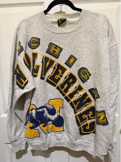 Vintage Michigan Wolverine Crew neck AOP front
