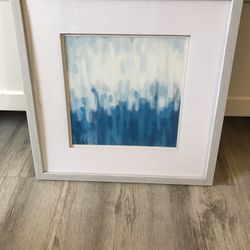 Drop of Indigo Wall Art Painting from Target 18”x18”