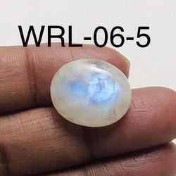 White Rainbow moonstone Oval Shape Cabochon-WRL-06-5