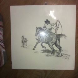Drawing By Renee Ray "He Got Away" Sign'd Autograph Bought From Gallery