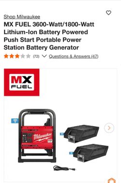 Milwaukee generator