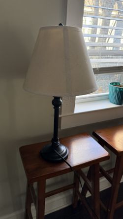Lamp - Dark Base, White Shade