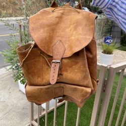 Vintage Leather Backpack
