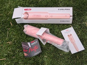 TYMO CURLPRO Automatic Curling Iron 1" Pink - Open Box New - Hair Waver Rotating
