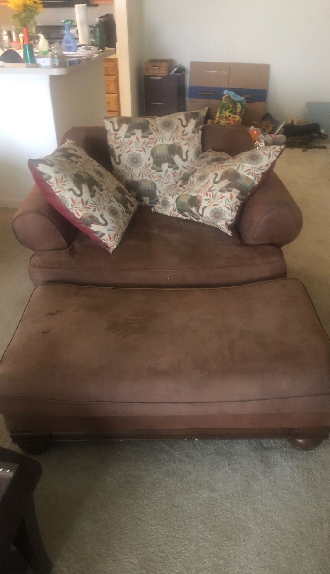 Big Comfy Chair and Ottoman