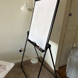 Moving out Sale: Whiteboard, Lamp, and Trash Can