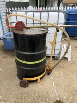 Barrel , barrel dolly and barrel hand pump