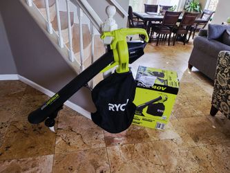 Ryobi (open box never used)40V Vac Attack Cordless Battery Leaf Vacuum/Mulcher (Tool Only)
