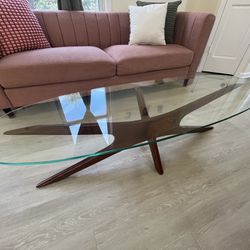 Glass/wood Coffee Table 