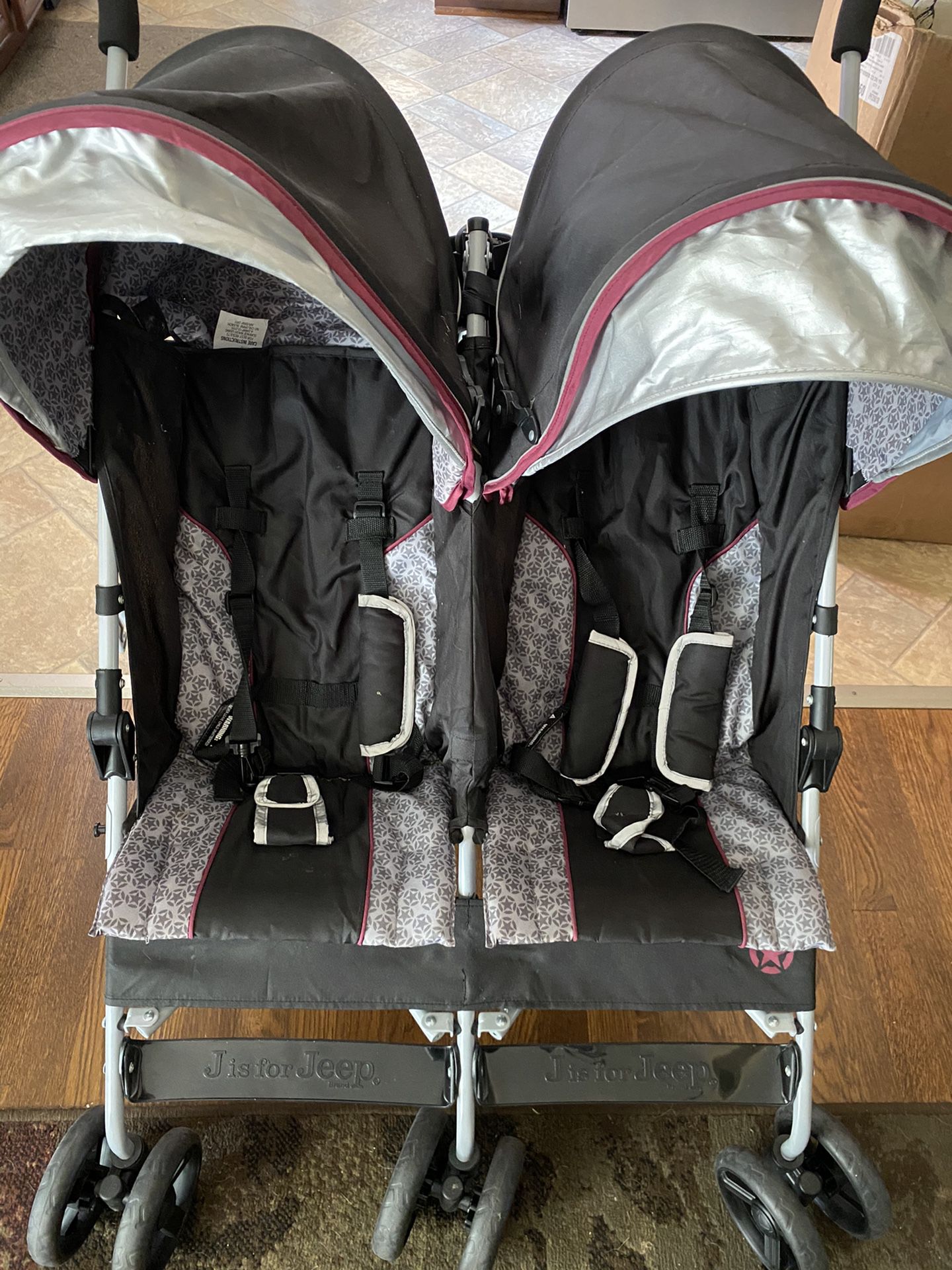 J is for Jeep double stroller