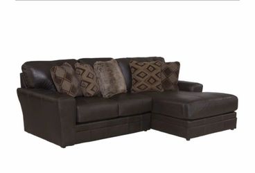 Genuine Leather Sectional Sofa Couch Chaise Lounge - 2pc - $2500 Retail “open box Delivery Available