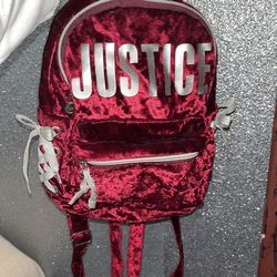 Justice Backpack Burgundy